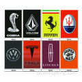 BENUTZERDEFINIERTE Art von Automarkenlogo FLAG Überprüfen Sie das Detail 90 * 150CM 100D Polyster Custom Car Banner